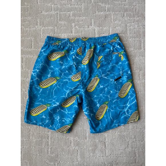 Neff Swim Trunks Pineapple Float Board Shorts - Picture 2 of 7